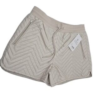 NWT MSRV $89 Size 6 Athleta Cream‎ Apres Quilted Ski Short Cold Weather #467120
